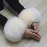 3pcs/set Luxurious Faux Fur Collar Scarf Set - Soft, Thick, Warm, and Plush for Autumn and Winter - Includes 1pc Solid Color Scarf and 2pcs Furry Wrist Covers