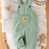 Baby Boy's Overalls Cotton Blend Non-Stretch Solid Color Casual For Spring/Fall