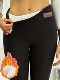 High Waist Plush Lined Leggings - Warm, Anti-Cold, Elastic, Tummy Control, Sports and Casual Wear for Women with Comfortable Fit