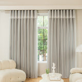 1pc Double-Layer Thermal Insulated Blackout Curtains for Bedroom, Living Room, and Nursery - Modern Grommet Drapes for Effortless Privacy and Energy Efficiency