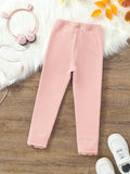 Versatile 95% Cotton Bunny Decor Leggings For Girls Spring Fall Outdoor Gift