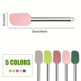 1pc/5pcs Food Grade Heat Resistant Non-Stick Silicone Spatulas, Multicolor BPA-Free Kitchen Gadgets for Baking, Cooking, and Mixing, Dishwasher Safe