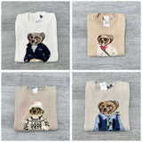 Women Sweaters Cartoon Rl Bear Women Winter Clothing Fashion Long Sleeve Knitted Pullover Cotton Wool Cotton Soft KOQ6