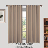 1panel Grommet Top Blackout Curtain Thermal Insulation Noise Reduction And Blackout Curtain Room Blackout Curtain Living Room Bedroom Home Decor