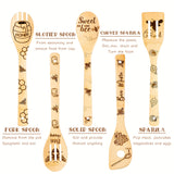 5pcs Non-Stick Bee-Themed Wooden Spoons and Spatula Set - Durable, Easy-to-Clean, and Heat-Resistant Cooking Essentials - Perfect for Cooking, Baking, and as a Thoughtful Housewarming, Summer Holiday, and College Dorm Gift