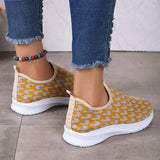 lovefery - Red Casual Patchwork Round Comfortable Shoes