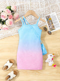 Girls Magical Unicorn Cami Dress - Soft & Stretchy Summer Sundress with Playful Suspenders - Ideal for Casual Wear