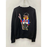 Women Sweaters Cartoon Rl Bear Women Winter Clothing Fashion Long Sleeve Knitted Pullover Cotton Wool Cotton Soft KOQ6