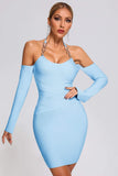 lovefery Vocca Halter Mini Bandage Dress