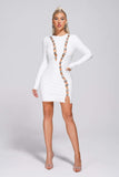 lovefery Cere Diamonate Mini Bandage Dress