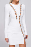 lovefery Cere Diamonate Mini Bandage Dress