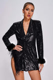 lovefery Ziriy Sequin Blazer Dress