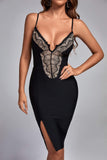 lovefery Ray Lace Midi Bandage Dress