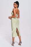 lovefery Venus Strapless Cutout Midi Bandage Dress