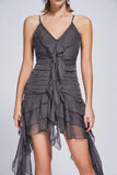 lovefery Caitriona Ruffled Mini Dress