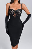 lovefery Maliana Lace Midi Bandage Dress