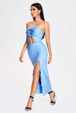 lovefery Lori Halter Midi Bandage Dress