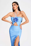 lovefery Lori Halter Midi Bandage Dress