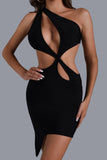 lovefery Sadie Cutout One Shoulder Bandage Dress