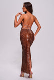 lovefery Esther Sequin Backless Maxi Dress