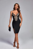 lovefery Ray Lace Midi Bandage Dress