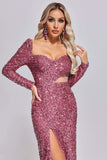 lovefery Velencia Aysmmetic Sequin Midi Dress