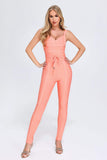 lovefery Aleah Bandage Jumpsuit - Peach