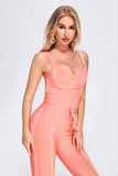 lovefery Aleah Bandage Jumpsuit - Peach