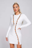 lovefery Cere Diamonate Mini Bandage Dress