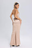 lovefery Reda Fishtail Tube Satin Maxi Dress