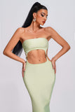 lovefery Venus Strapless Cutout Midi Bandage Dress