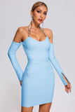 lovefery Vocca Halter Mini Bandage Dress