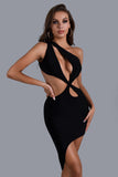 lovefery Sadie Cutout One Shoulder Bandage Dress