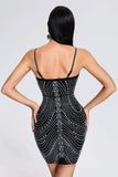 lovefery Ymmi Diamonate Mini Bandage Dress