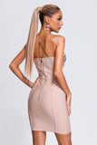 lovefery Reagan Diamonate Mini Bandage Dress