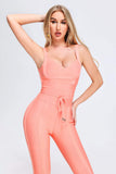 lovefery Aleah Bandage Jumpsuit - Peach