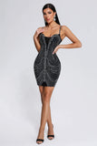 lovefery Ymmi Diamonate Mini Bandage Dress