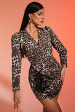 lovefery Sibyl Leopard Mini Dress