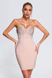 lovefery Reagan Diamonate Mini Bandage Dress