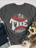 Tis The Season Print Short Sleeve T-shirt