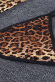 lovefery Leopard Animal Print Babydoll Lingerie Dress