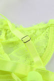 lovefery Neon Lace Balconette Bralette Lingerie Set