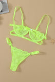 lovefery Neon Lace Balconette Bralette Lingerie Set