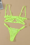 lovefery Neon Lace Balconette Bralette Lingerie Set