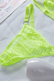 lovefery Neon Lace Balconette Bralette Lingerie Set