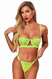 lovefery Neon Lace Balconette Bralette Lingerie Set