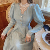 LoveFery High Class Lady Cottagecore Dress