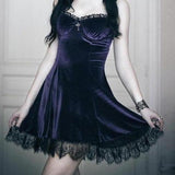 LoveFery Strength and Virtue Dark Fairycore Mini Dress