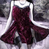 lovefery Crushed Rose Petals Fairycore Dress