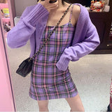 lovefery Lavender Lady Tartan Princesscore Dress